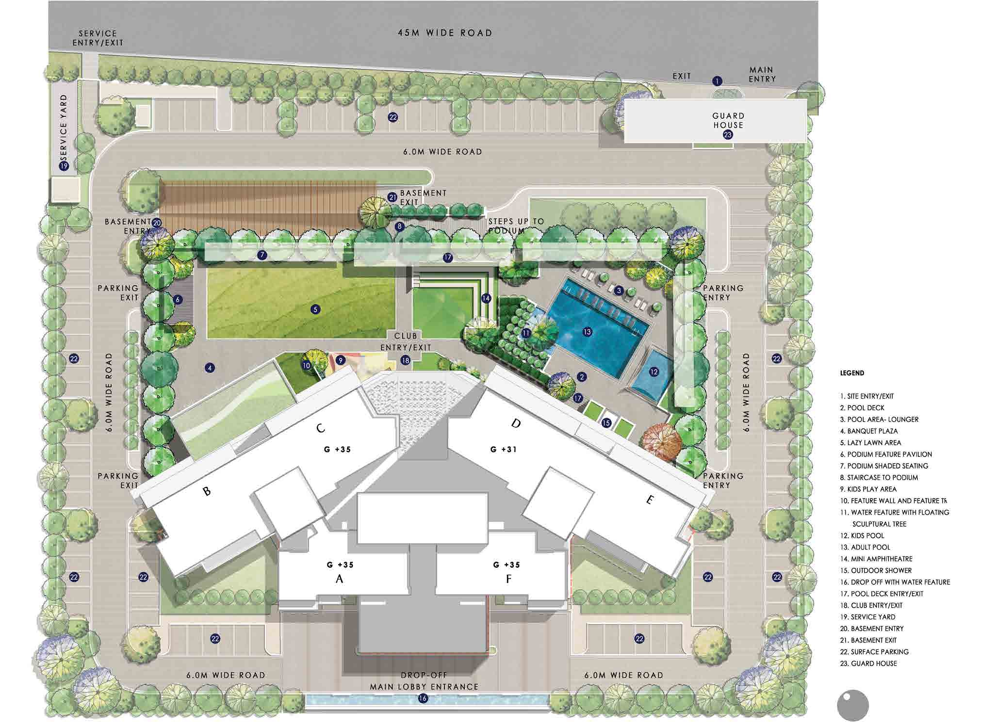 Emaar Elite Oasis Master Plan Large View